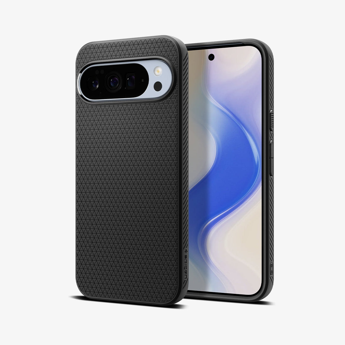 ACS09718 - Pixel 10 Pro XL Case Liquid Air (MagFit) in matte black showing the back