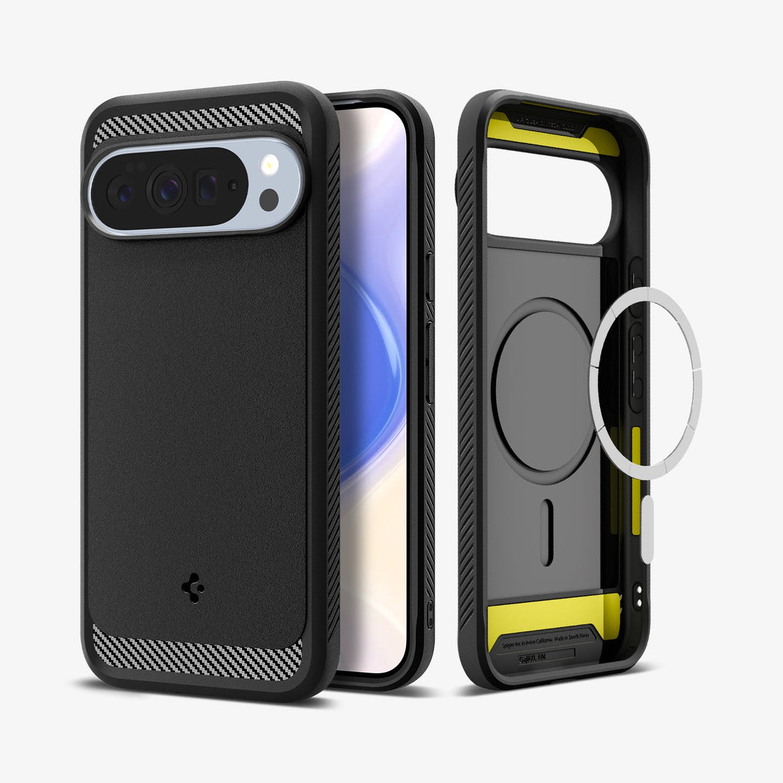 ACS09721 - Pixel 10 Pro XL Case Rugged Armor (MagFit) in black showing the back