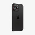 AGL05217 -  iPhone 16 Pro / 16 Pro Max Optik Pro Lens Protector L-series showing the back and partial side