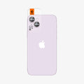 AGL05603 - iPhone 15 / 15 Plus Optik Pro Lens Protector in purple showing the back with ez fit installed on camera lens