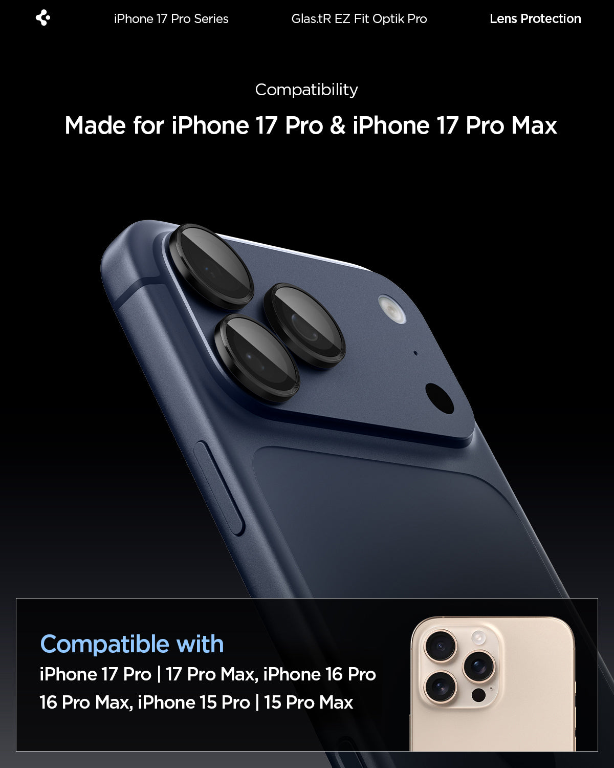 AGL05205 - iPhone 16 Pro / 16 Pro Max Optik Pro