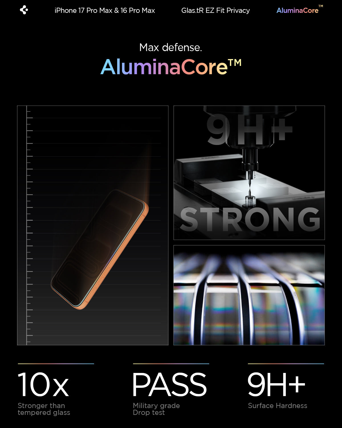 AGL07908 - iPhone 17 Pro GLAS.tR EZ Fit Privacy 