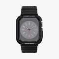 ACS00546 - Apple Watch Series (Apple Watch (41mm)) Case Rugged Armor Pro in black showing the front