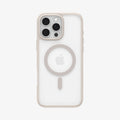 ACS08138 - iPhone 16 Pro Case Ultra Hybrid (MagFit) in Frost Natural Titanium showing the back