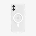 ACS08205 - iPhone 16 Case Ultra Hybrid (MagFit) in White showing the back