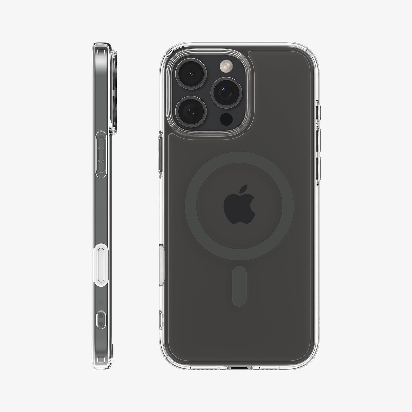ACS08513 - iPhone 16 Pro Case Ultra Hybrid T (MagFit) in Graphite showing the back